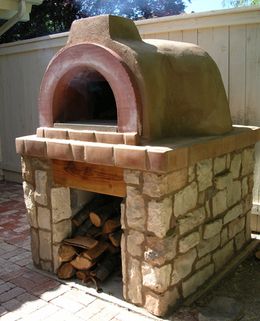 Brick Lined Wood Fired Pizza Oven